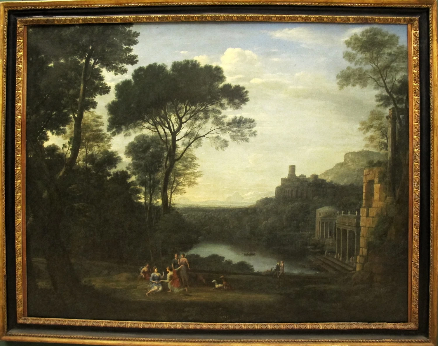 Paesaggio con figure - Galleria Farnese